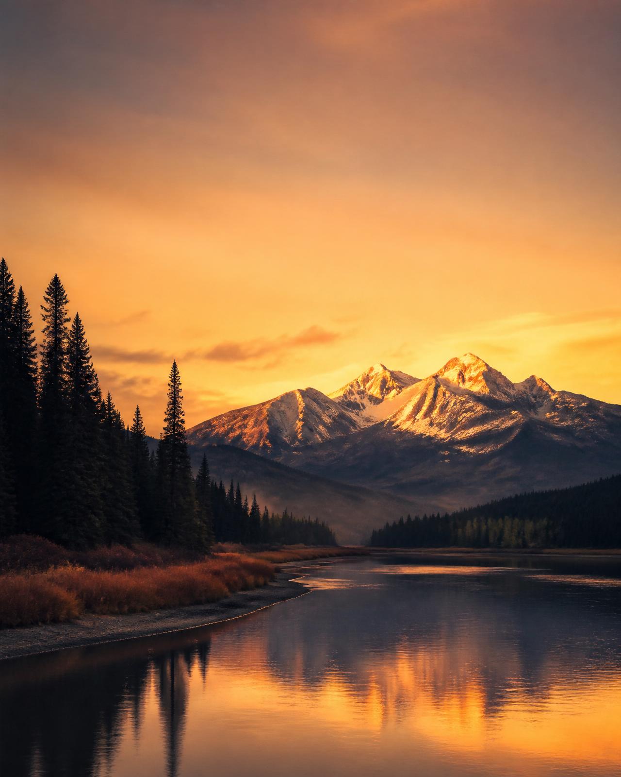 Montana sunset landscape